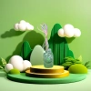 Green transparent whistle, children's safety whistle, portable whistle for sports training details Picture